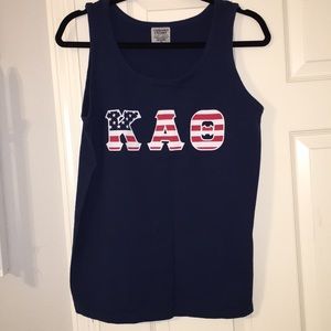 Navy American Flag Kappa Alpha Theta Tank